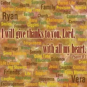 Thanksgiving, thanks, thankful, psalm 9:1, I will give thanks to the Lord